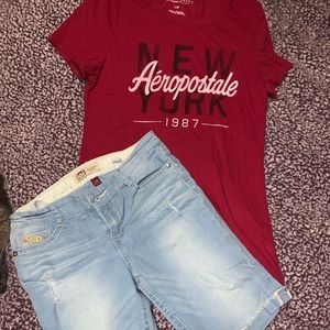 Girls sz. 14 Exc. cond. Bermuda shorts & tee